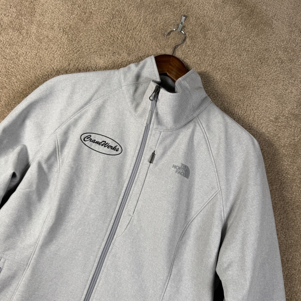 The North Face Jacket Womens XL Gray Apex Bionic Softshell Windproof Full Zip